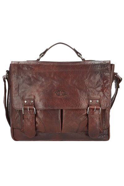 Pride and Soul Baggie Aktentasche Leder 35 cm Gesicht Computer