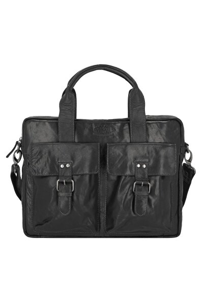 Pride and Soul Aktentasche Leder 40 cm Laptopfach