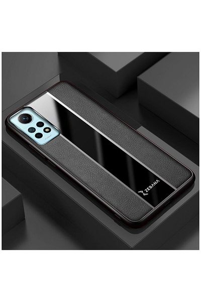 Zebana حافظة متوافقة مع هاتف Xiaomi Redmi Note 12 Pro 4G، حافظة جلدية فاخرة باللون الأسود
