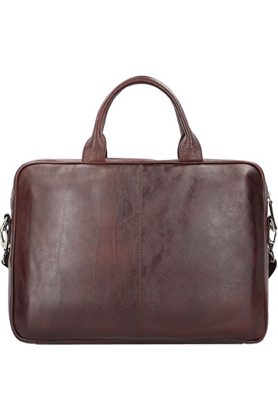 Dermata Aktentasche Leder 39 cm Laptopfach