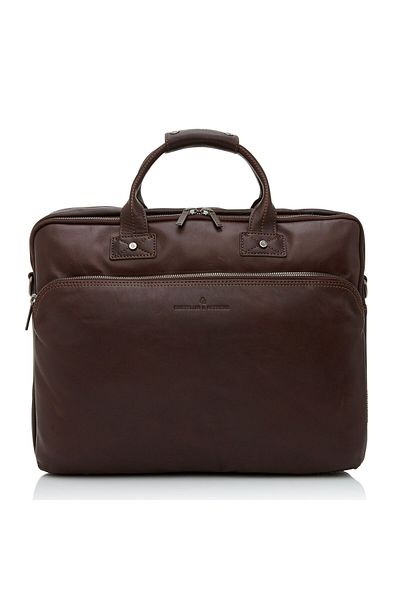 Castelijn & Beerens Firenze 45 cm RFID Leder Aktentasche – Fach für Laptop und Computer