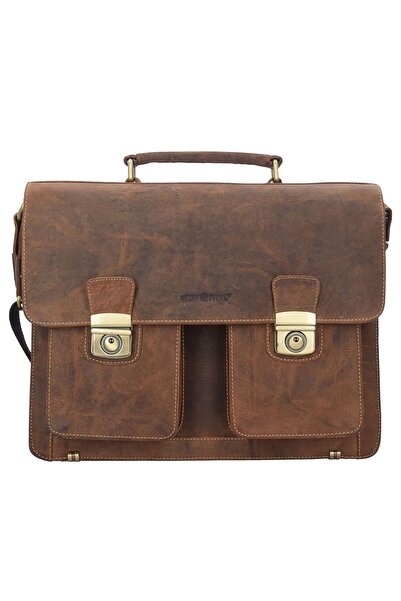 Greenburry Vintage Aktentasche Leder 40 cm