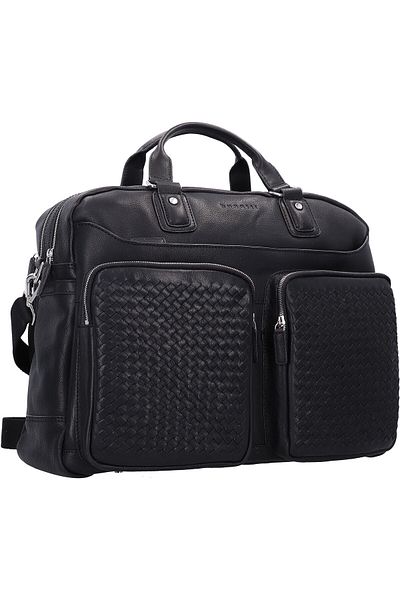 BUGATTI Leder Woven Aktentasche - 48 cm