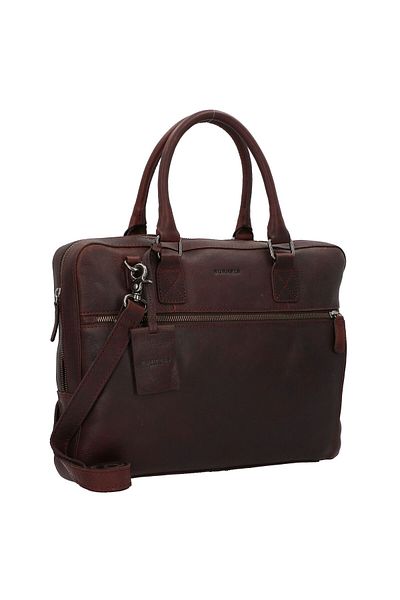 Burkely Starožitný notebook Avery Aktentasche Leder 38 cm