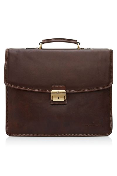 Castelijn & Beerens Verona Aktentasche RFID Leder 41 cm Gesicht Computer Fach