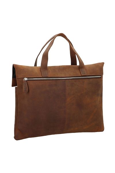 Plevier 42 cm Leder Aktentasche - Séria 500er, Laptop Fach