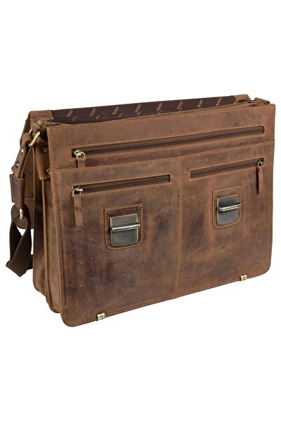 Greenburry Vintage XL Aktentasche Leder 40 cm