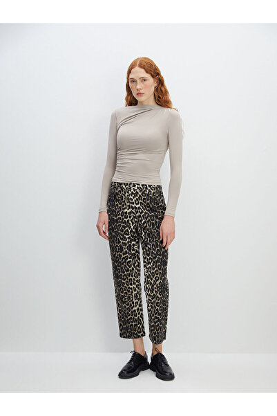 LC Waikiki Beige Crew Neck Women's Bodysuit