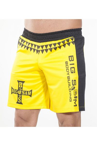 Big Sam Yellow Training Shorts 1444