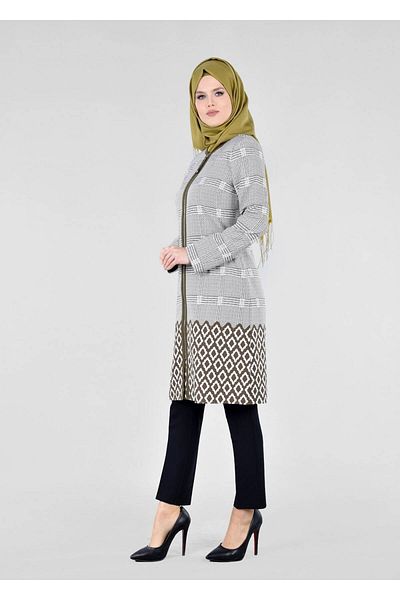 TRENDTESETTÜR Γυναικείο Khaki T 1700 Alaska Hijab Trench