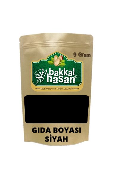 Bakkal Hasan Powder Black Food Dye - 9 g 3 Pieces - Bakkal Hasan