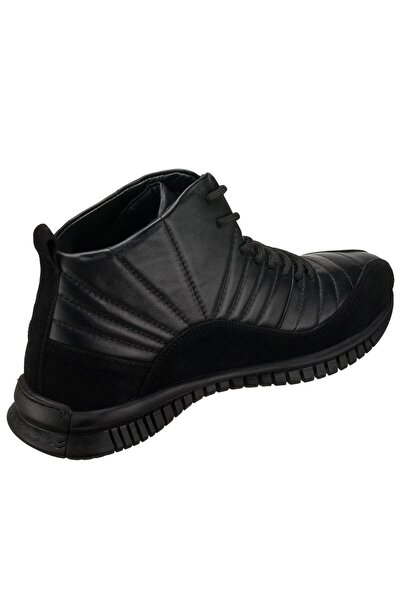 COSTO 45 - 46 - 47 - 48 - 49 - 50 Büyük Numara Erkek Deri Bot - 30 Ağustos Siyah