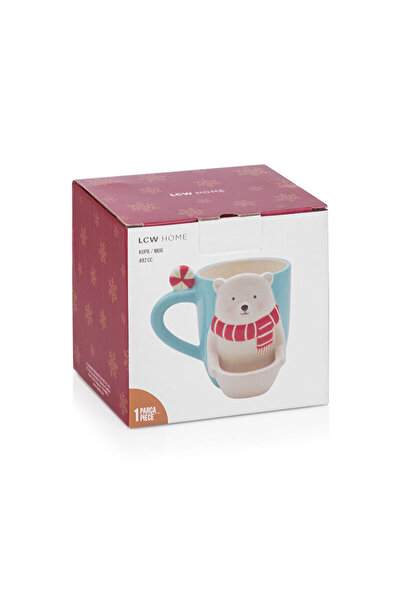 LC Waikiki LCW HOME Su Mavisi Ayıcık Figürlü Seramik Kupa 492 Ml