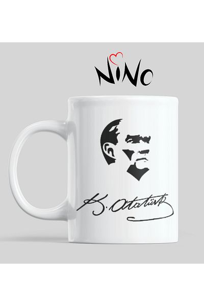 Nino Store ♾️ 💖   كوب مطبوع عليه هدية بمناسبة ذكرى أتاتورك في 10 نوفمبر مع كتابة "نحن في إجازة من الأجداد". ♾️ 💖
