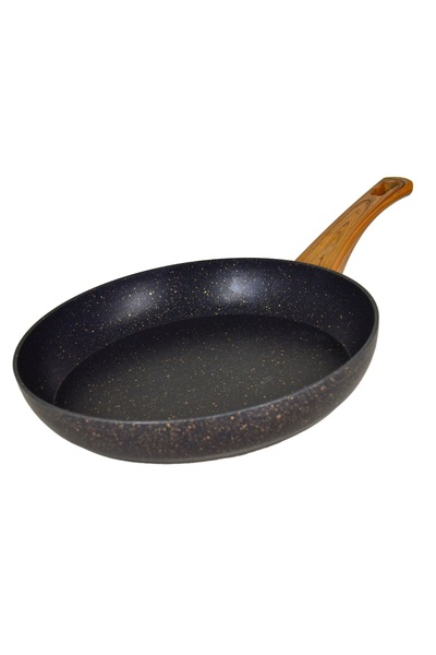 Besa Home Siyah Granit Tava Ahşap Kulp Özel Seri 20 Cm