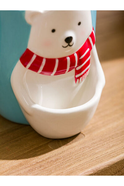 LC Waikiki LCW HOME Su Mavisi Ayıcık Figürlü Seramik Kupa 492 Ml