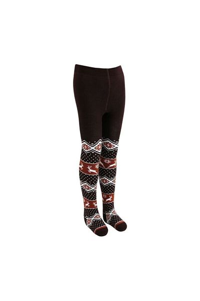 Bross Winter Ethnic Patterned Children's Pantyhose