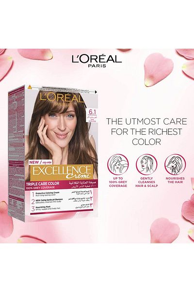 L'Oreal Paris Excellence, 6.1 Dark Ash Blonde