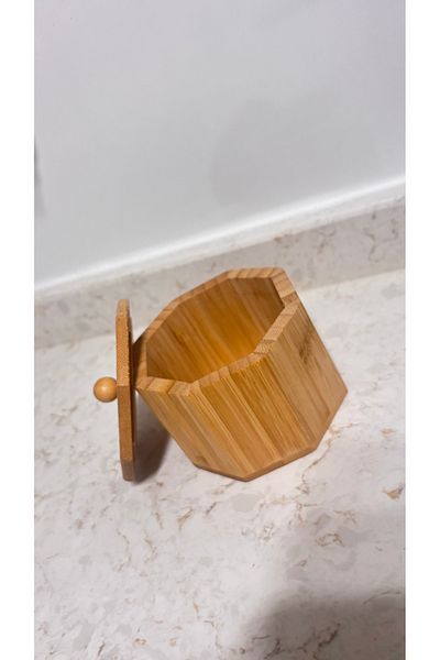 ARİN MODA Arin Homdan Bamboo Sugar Bowl or Turkish Delight Bowl