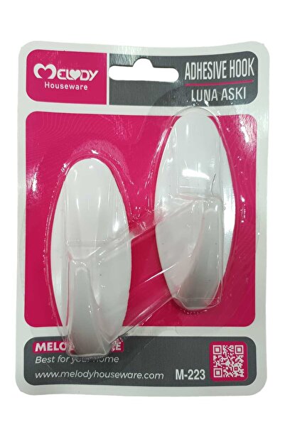 Melody Houseware 2-Piece Luna White Hanger
