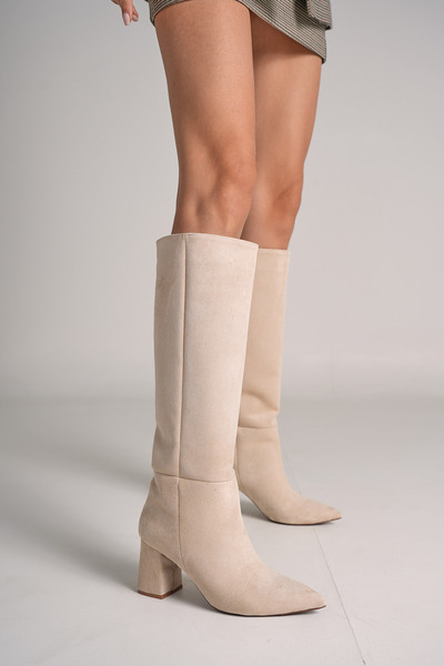 Bestyle حذاء لوبيز نسائي بكعب بيج