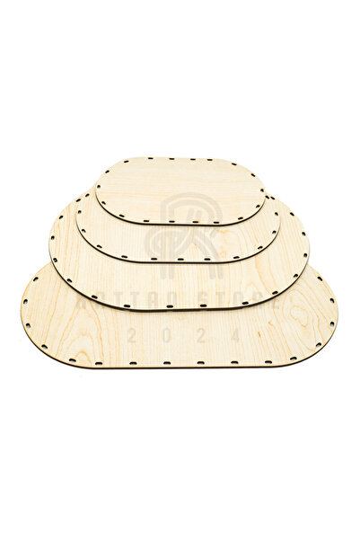 Home Rattan Bambu Örgü Tabanlık Oval Set