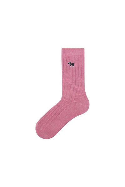 Bross Γυναικείες χειμερινές κάλτσες από μαλλί Animal Embroidered