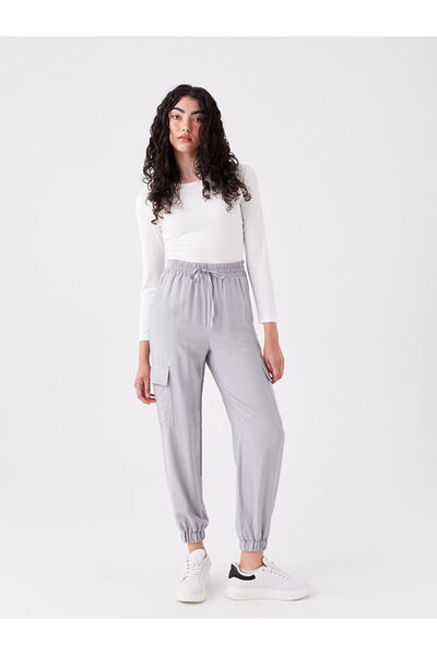 LC Waikiki Standard Fit Women's Cargo Pants with Elastic Waist