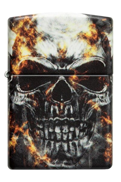 Zippo Smokey Skull Design Benzinli Çakmak