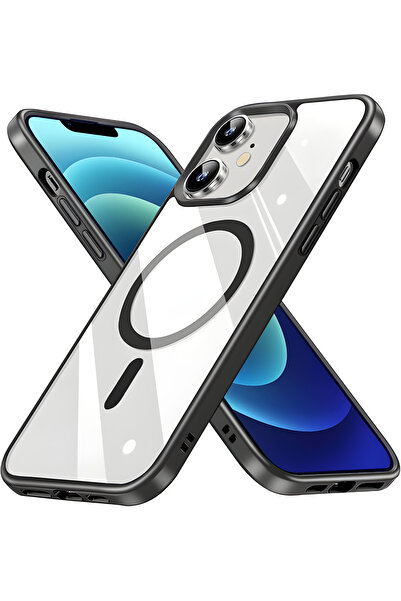 Fibaks İphone 11 Uyumlu Kılıf Magsafe Wireless Şarj Özellikli Tam Koruma Renkli Sert Silikon Ege Kapak