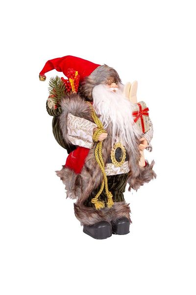 ÇIRPAN EV Herdekora Santa Ski Suit - Με Πράσινο Παντελόνι, Κόκκινο-Πράσινο 30 εκ.