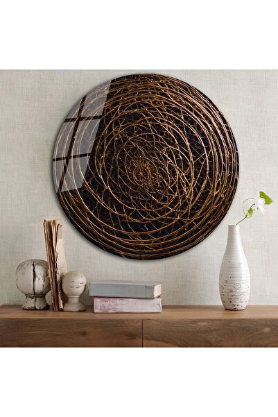 bestdecor Üç Boyutlu İlüzyon Yuvarlak Cam Tablo | Hediyelik, Dekoratif, Ofis,...