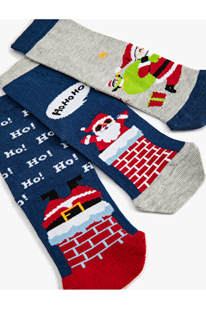 Koton Yılbaşı Baskılı 3'lü Soket Çorap Seti