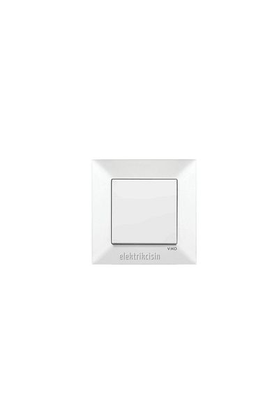 VİKO Meridian White Switch (Frame Included) 12 Pieces