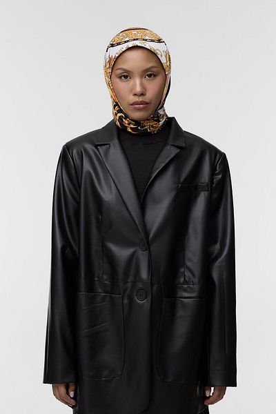 Qef Silk Patterned Twill Scarf - Ema