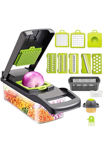 Kitchen Way 13ü Bir Arada Sebze Doğrayıcı Meyve Dilimleyici Kw-232 Fma002328