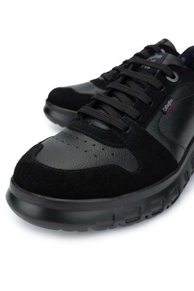 Callaghan Erkek Hakiki Deri Siyah Sneakers & Spor Ayakkabı