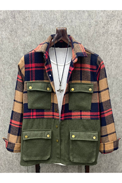 FıttingRoom Oversize Bohem Pamuklu Oduncu Gomlek