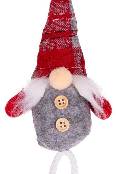 ÇIRPAN EV Red Gray Duzzle Christmas Decor 6X5X30Cm