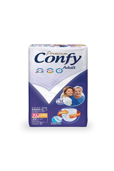 Confy Adult Extralarge 22 Pieces Premium Adult Panty Diapers
