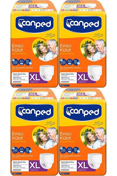 Canped Absorbent Panty Diapers Xl-Extra Large Size 28 (4Pk*7)