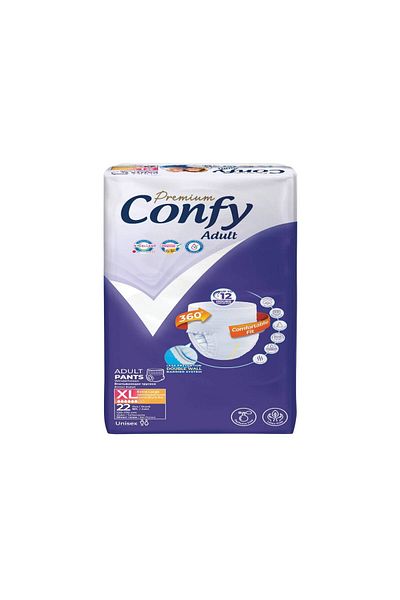 Confy Adult Extralarge 22 Pieces Premium Adult Panty Diapers