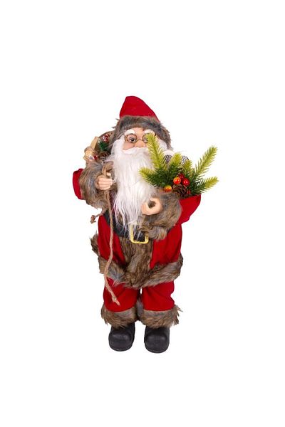 ÇIRPAN EV Herdekora Christmas Santa Claus Gift - 45 cm Red Decor with Sack
