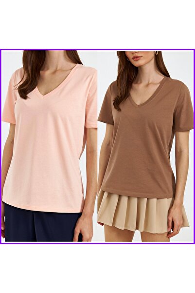 V Yaka T-Shirt