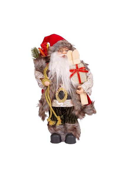 ÇIRPAN EV Herdekora Santa Ski Suit - Με Πράσινο Παντελόνι, Κόκκινο-Πράσινο 30 εκ.