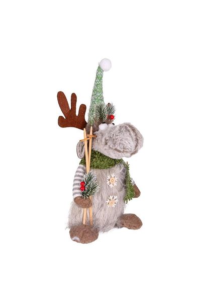 ÇIRPAN EV Green Gray Deer Christmas Decor 40cm