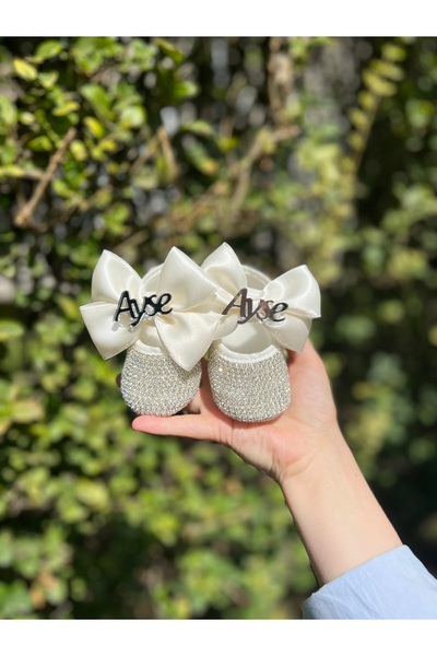 Tasarım Ekru İsimli Çocuk Patiği ve Bandanası