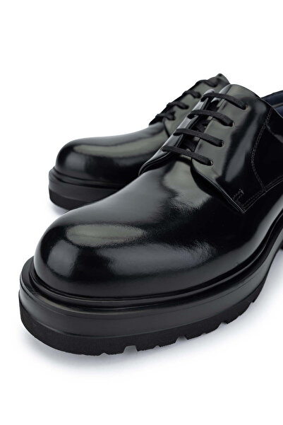 Callaghan Erkek Hakiki Deri Siyah Klasik Ayakkabı