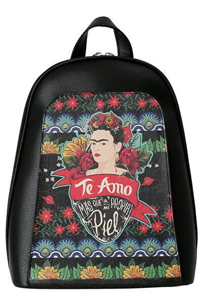 Dogo Жіночий веганський шкіряний чорний рюкзак - Fkl Te Amo Design