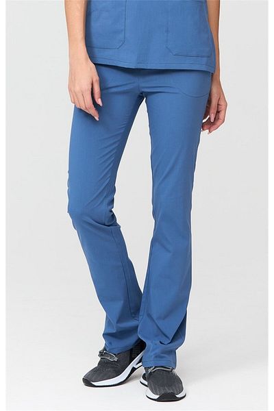 Çatı Medikal Ultralycra Spaniard - Tricou chirurgical cu fund unic din Lycra Doctor Nurse Scrubs (FEMEI), Indigo